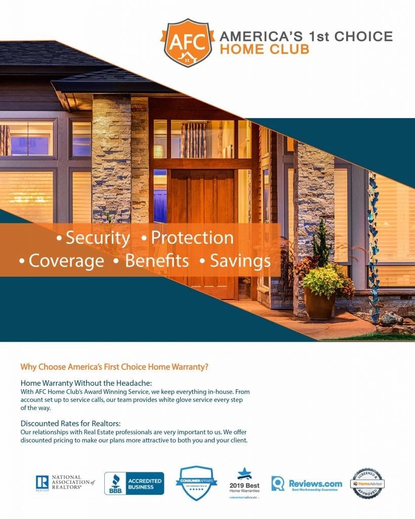 Real estate home warranty brochure front cover