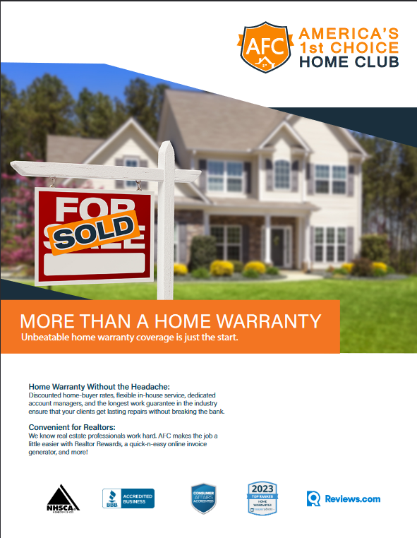 Real estate home warranty brochure front cover